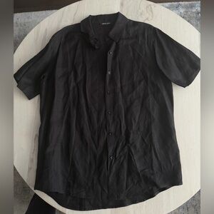 Anine Bing Black Casual Button Down Shirt